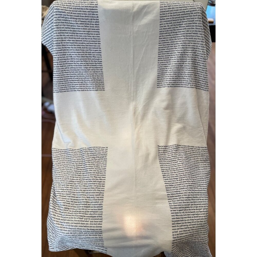 Bible Scripture Blanket with Cross New and Soft